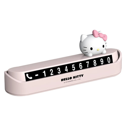 Hello Kitty Temporary Parking Phone Number Plate