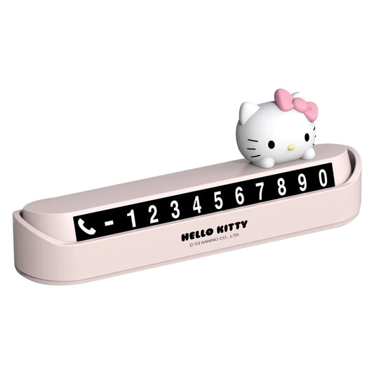 Hello Kitty Temporary Parking Phone Number Plate