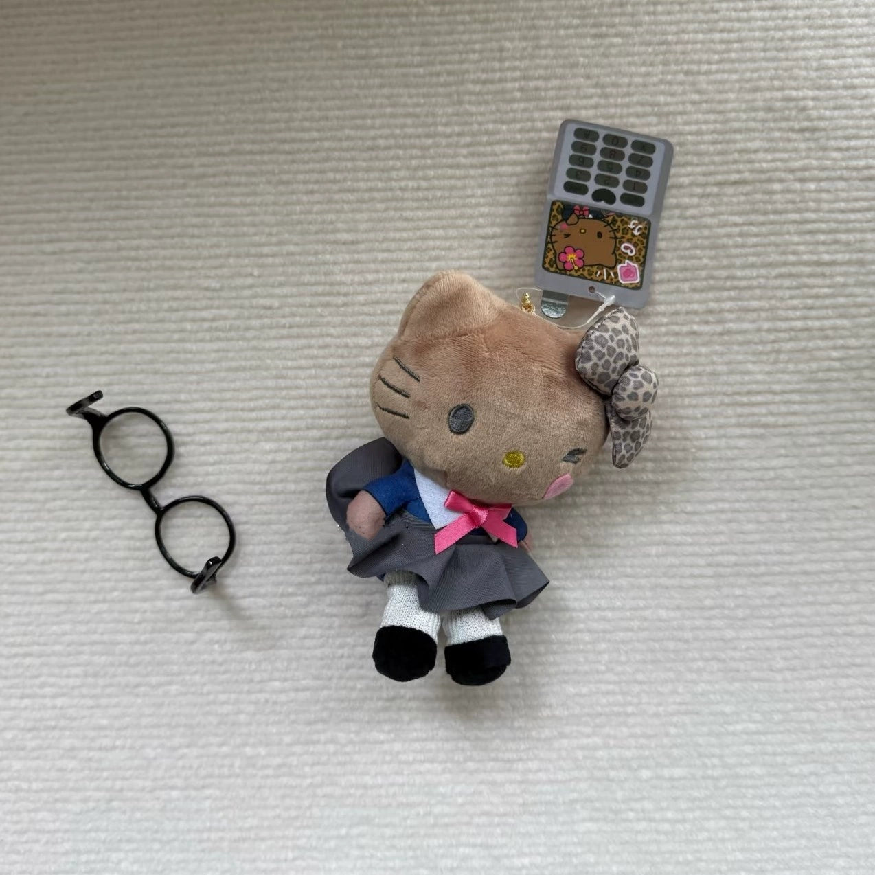 Hello Kitty JK Uniform Y2K Plush Mascot Keychain