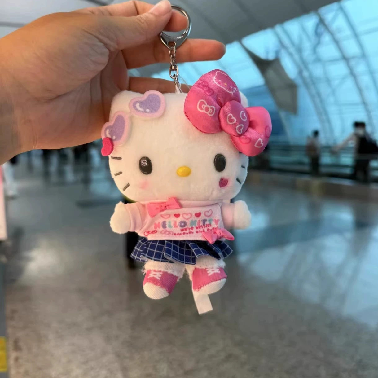 Hello Kitty Hot Girl Plush Mascot Keychain
