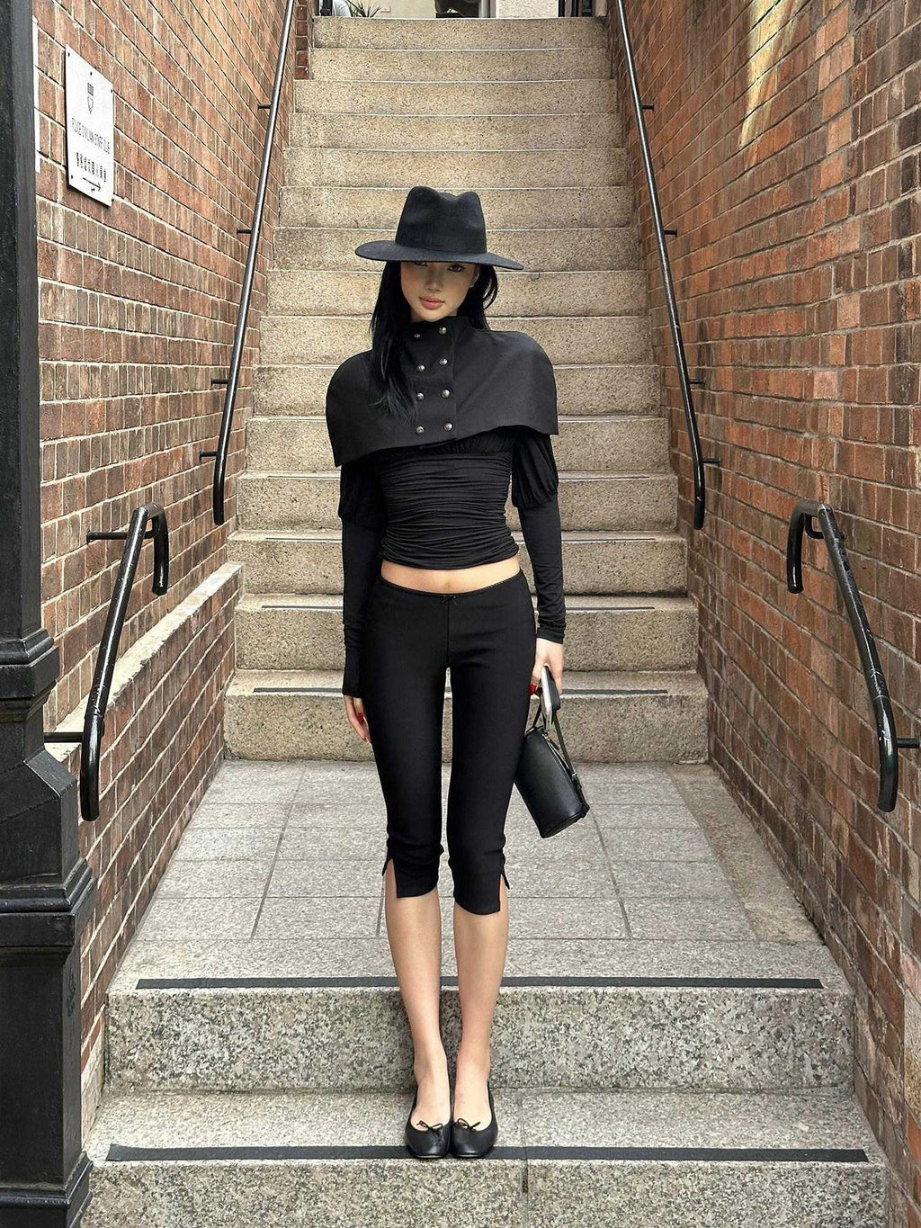 rovente Elegant Stand Collar Short Solid Polyester Women Banquet Long Sleeve T-Shits