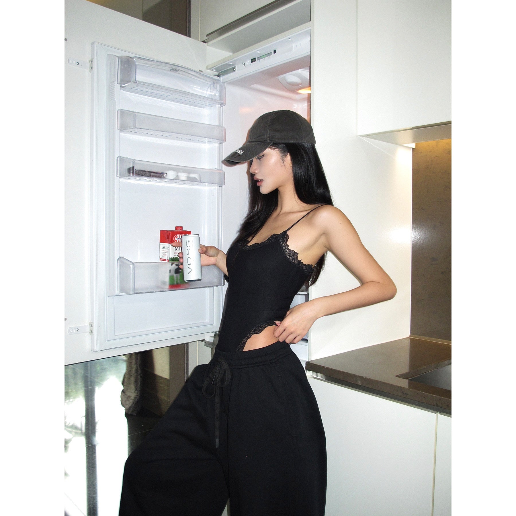 rovente_Original_Design_Lace_Trim_Slim_Fit_Nylon_Blend_Black_Everyday_Camisoles_MISSTT