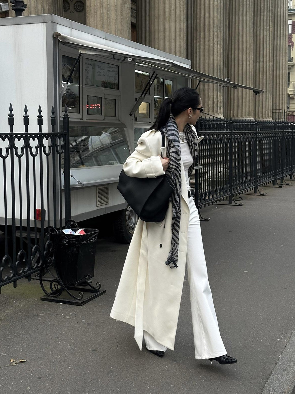 rovente Thick Double Breasted Oversized Long Blazer Lapel Commuter Women Wool Coats