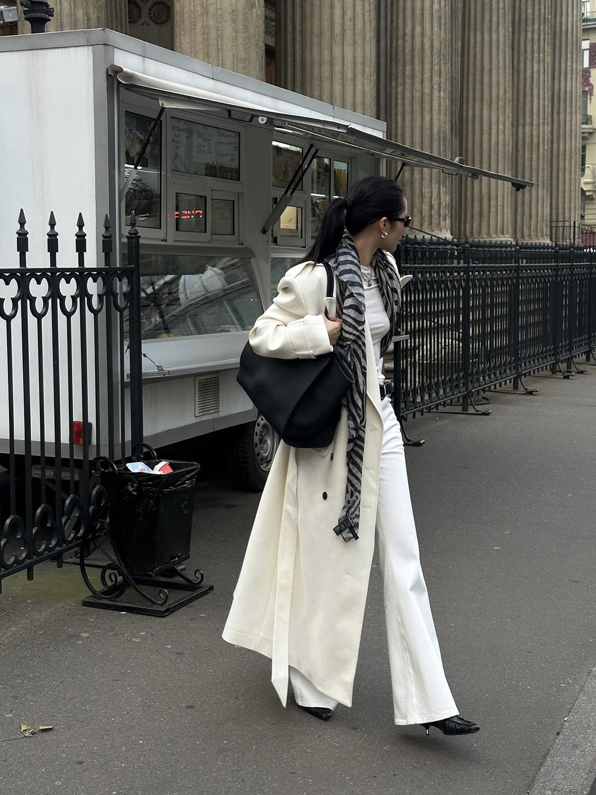 rovente Thick Double Breasted Oversized Long Blazer Lapel Commuter Women Wool Coats