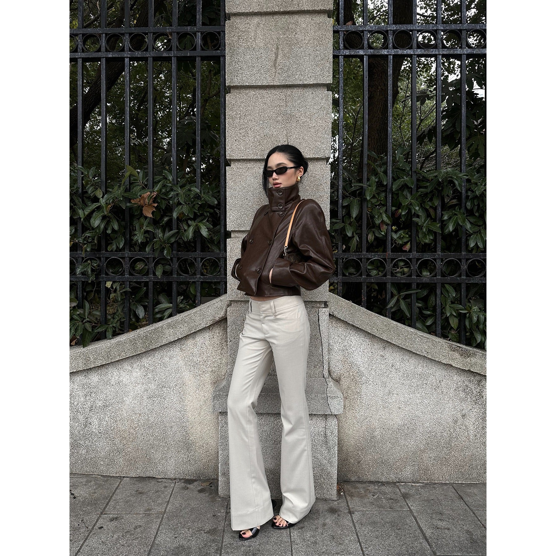 rovente_Slim_Low_Rise_Pockets_Casual_Straight_Woven_Women_Daily_Stone_Staight_Pants_MISSTT
