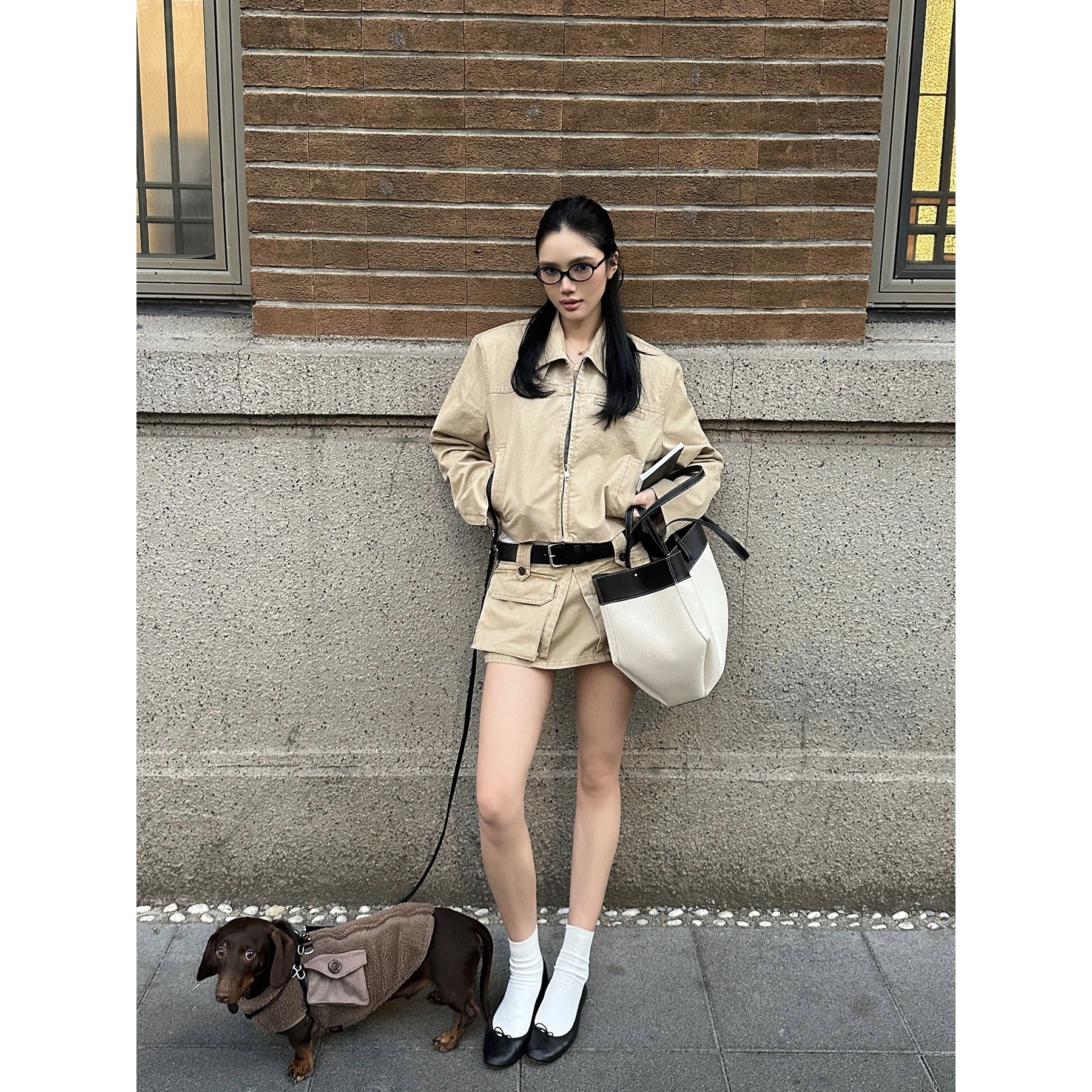 rovente_Cotton_Slim_Fit_Zipper_Casual_Cropped_Khaki_Longsleeve_Women_Copped_Jackets_MISSTT