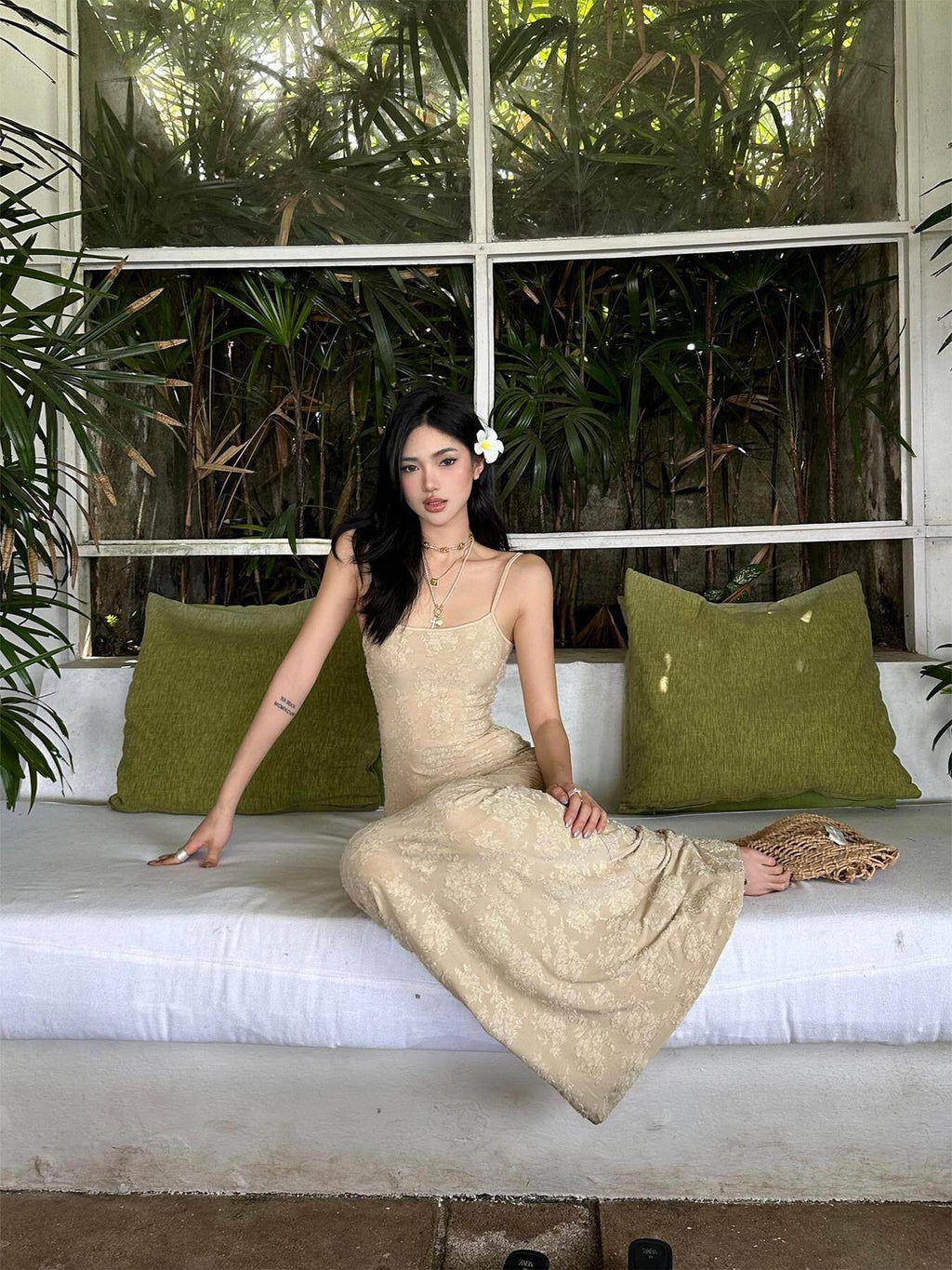 rovente Resort High Waist Sleeveless Bodycon Camisole Party Women Nude Maxi Desses
