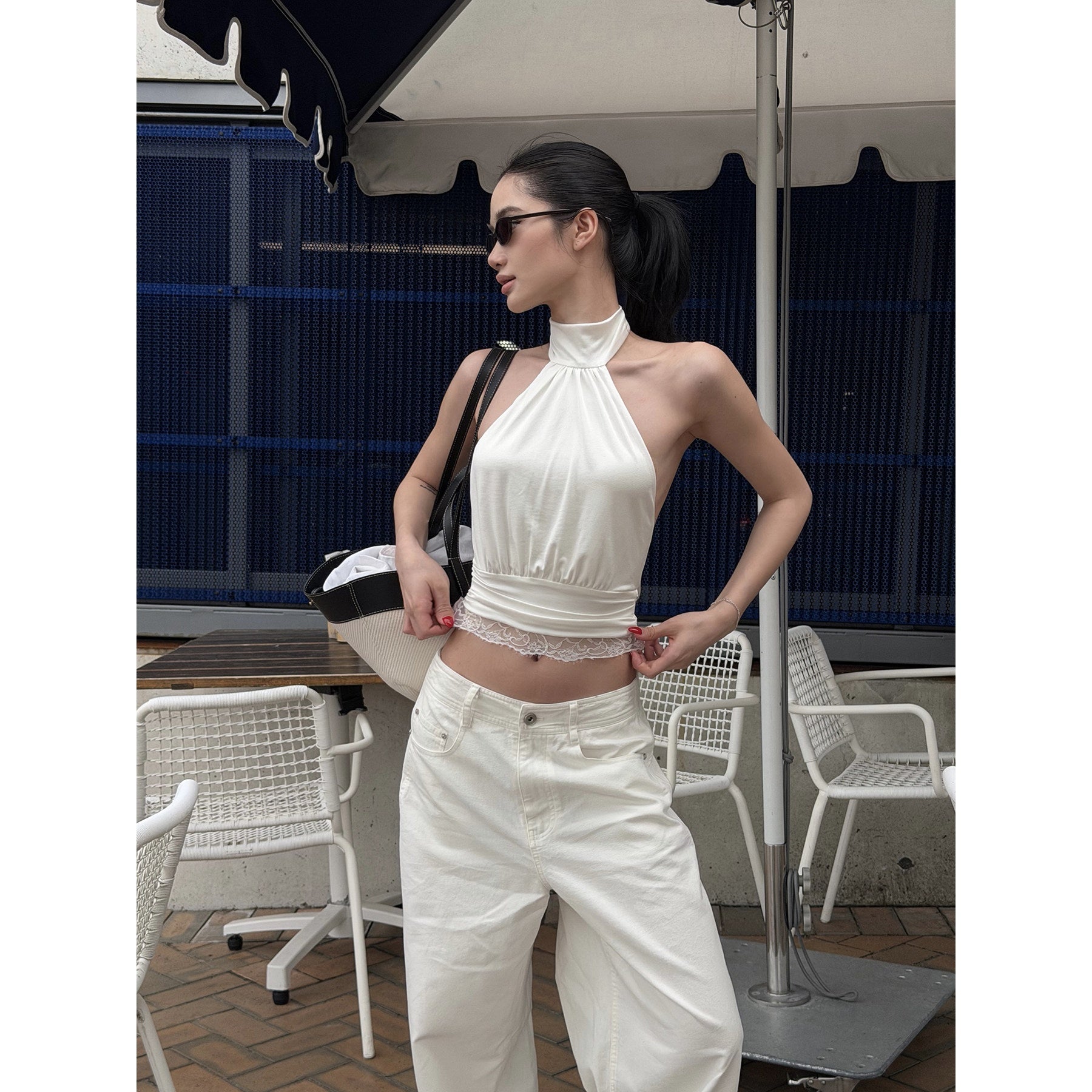 rovente_High_Stretch_Lace_Slim_Fit_Stand_Collar_Casual_Women_Acetate_Halte_Cop_Tops_MISSTT