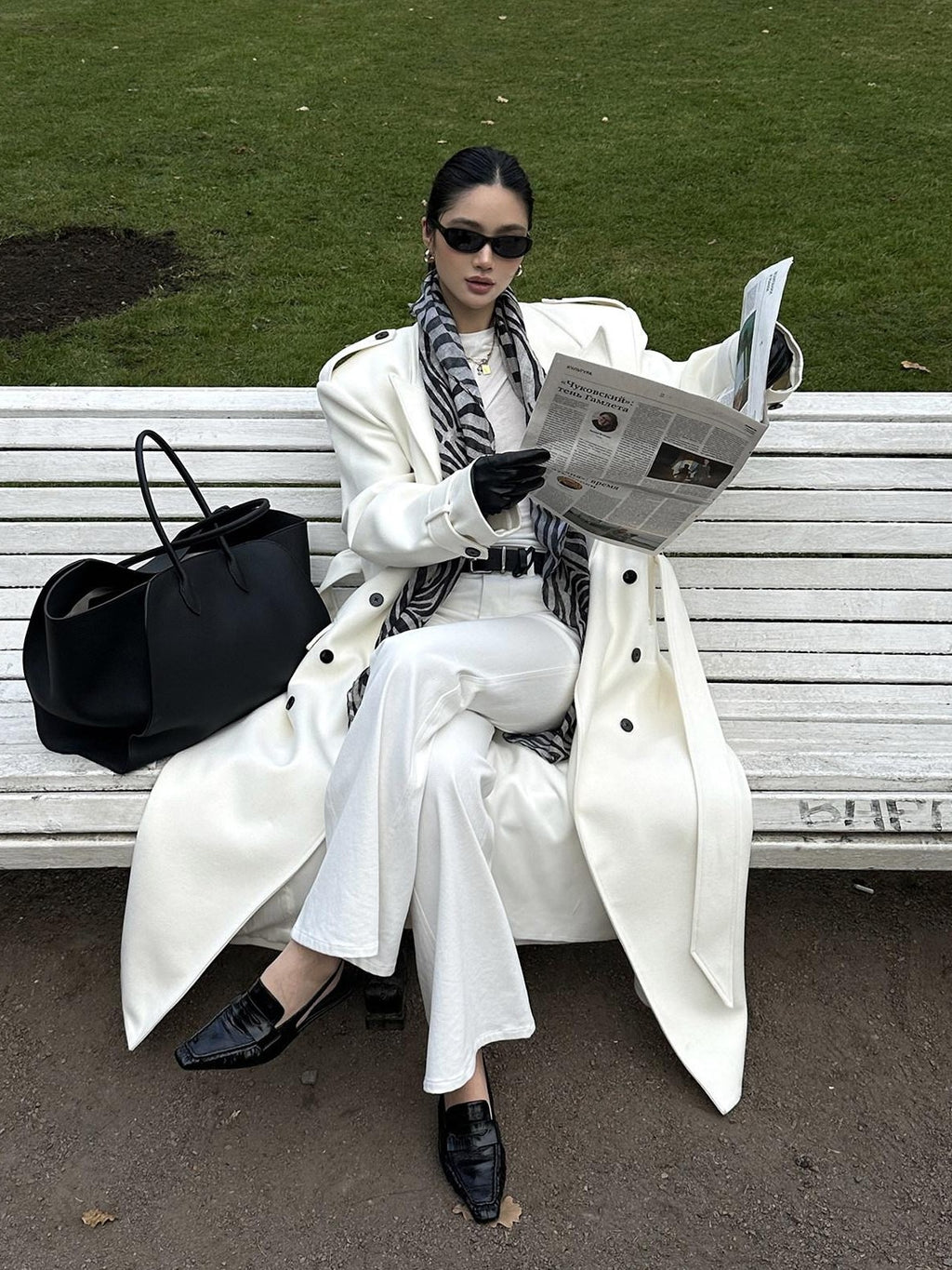 rovente Thick Double Breasted Oversized Long Blazer Lapel Commuter Women Wool Coats