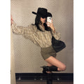 rovente_Simple_Loose_Fit_V-neck_Long_Sleeve_Cotton_Plaid_Tie_Front_Women_Shits_MISSTT