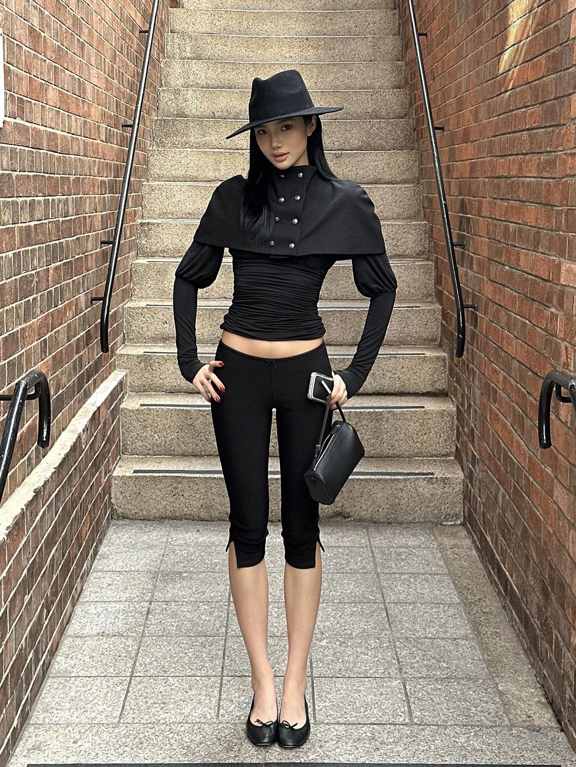 rovente Elegant Stand Collar Short Solid Polyester Women Banquet Long Sleeve T-Shits