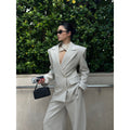 rovente_Relaxed_Pocket_Double_Breasted_Notch_Lapel_Women_Office_White_Top_&_Pants_Sets_MISSTT