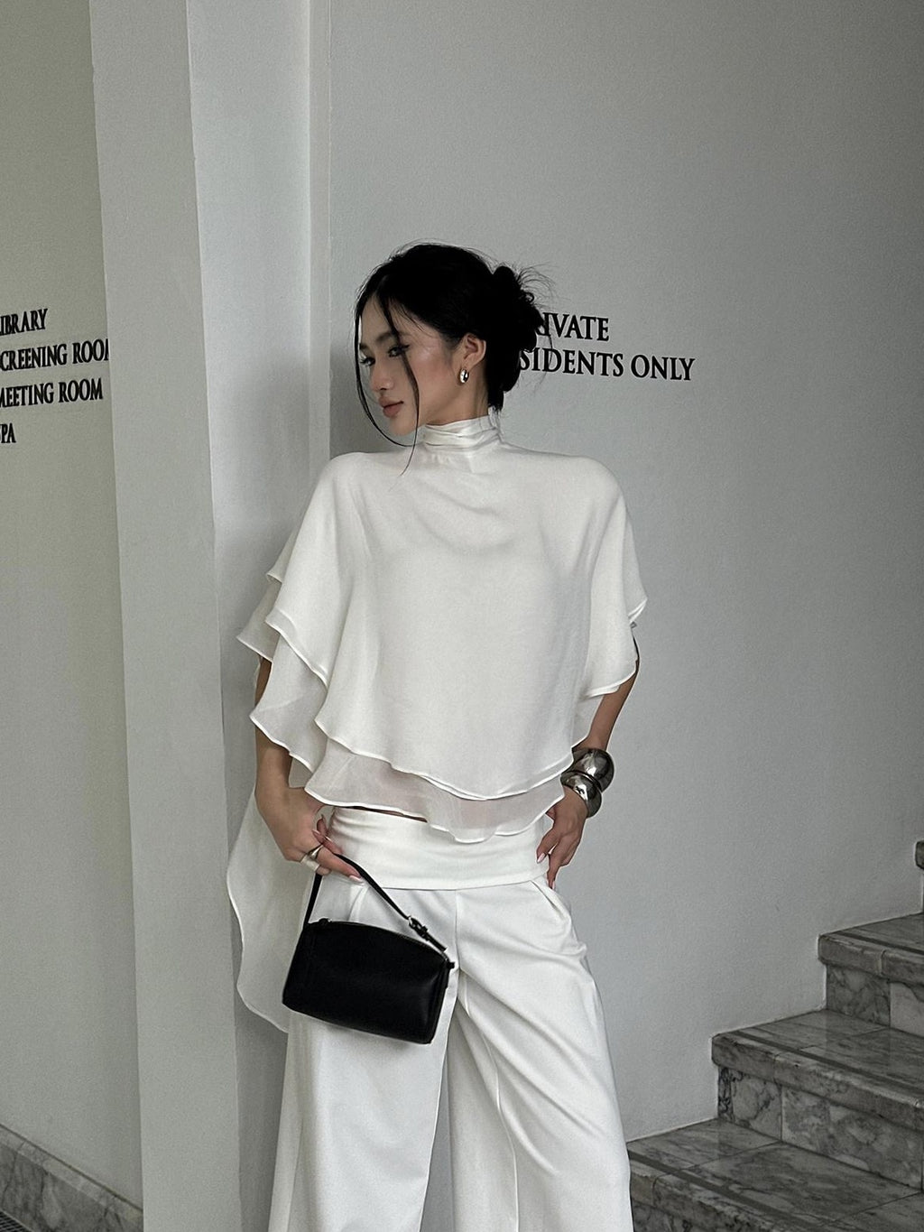 rovente Breathable Loose Ruffle Sleeve Women Lightweight Polyester Shot Sleeve T-Shits