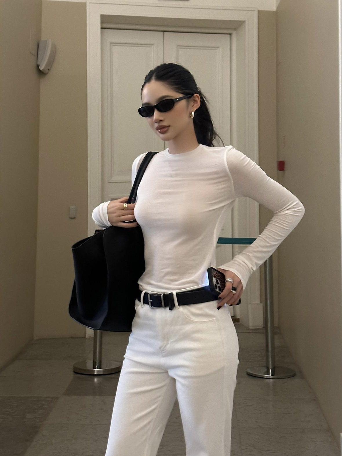 rovente Lyocell Wool Blend Casual Slim Fit Crew Neck Women Knit Long Sleeve T-Shits