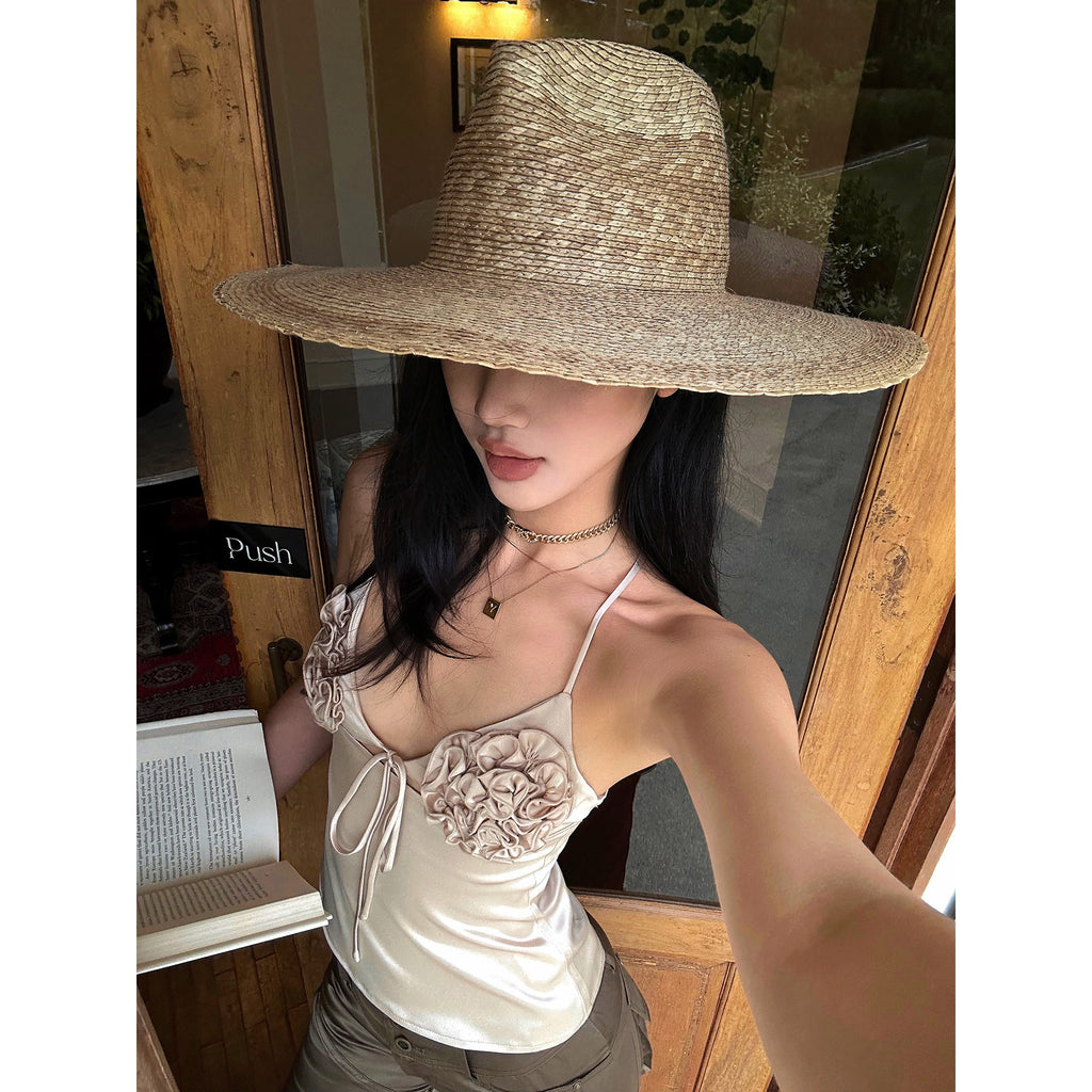 rovente_Silky_Acetate_Slim_Fit_Original_Design_Short_Solid_Almond_Camisoles_MISSTT