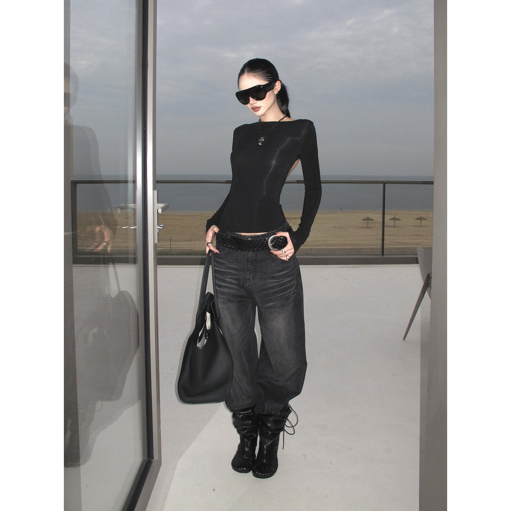 rovente_100_Percent_Cotton_Natural_Waist_Black_Zipper_Casual_Loose_Women_Wide_Leg_Jeans_MISSTT