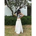 rovente_Low_Waist_Cotton_Nylon_Versatile_Loose_H_Line_Mid_Length_White_Maxi_Skits_MISSTT