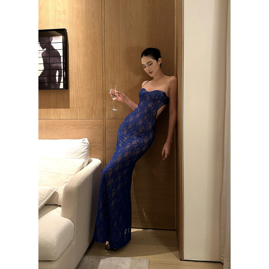 rovente_Elegant_Slim_Spaghetti_Strap_Knit_Mermaid_Back_Zipper_Women_Sapphire_Maxi_Desses_MISSTT